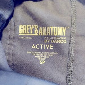 Barco Greys Anatomy scrub pants Size Small Petite